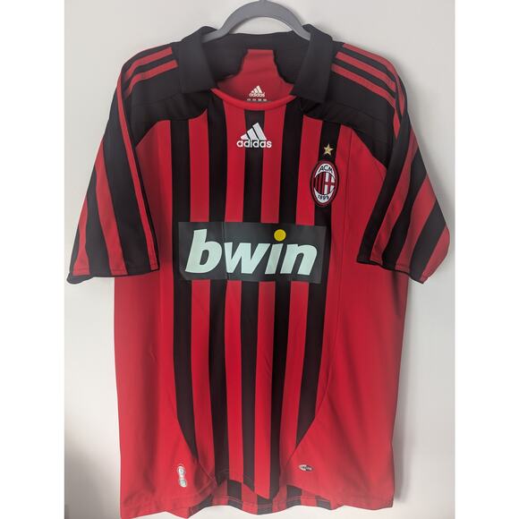 AC Milan Maldini 2007/08 Home Jersey Men’s Large Vintage Shirt - Picture 2 of 5